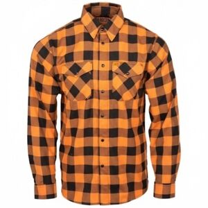 Dixxon X Travis Tritt Limited Edition Orange/Black Flannel Check Shirt Sz 2X EUC